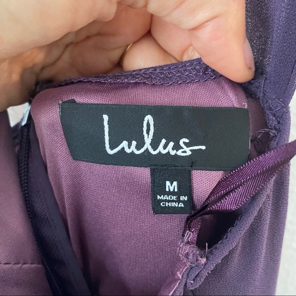 NWOT Lulu’s Air of Romance Dusty Purple Maxi Dress - Sz M - Picture 12 of 14